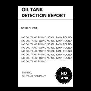 tank oil removal certificate detection